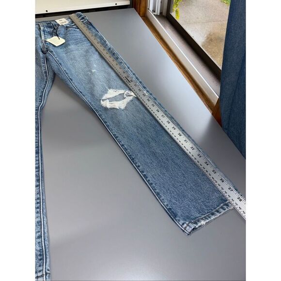 Levi’s 501 high rise distressed button fly skinny jeans size 28 new - Picture 10 of 13
